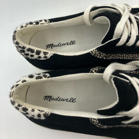 Madewell Low-Top Sneakers in Suede and Spot Calf Hair Women Size 10 Men Size 8.5 - Picture 7 of 11